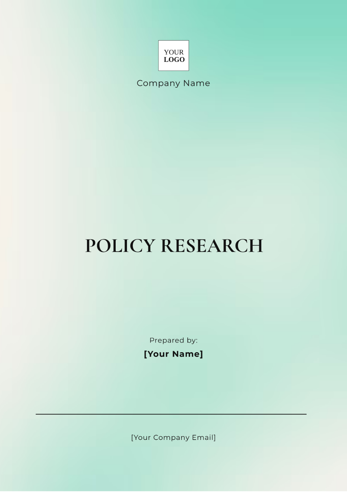 Policy Research Template - Edit Online & Download