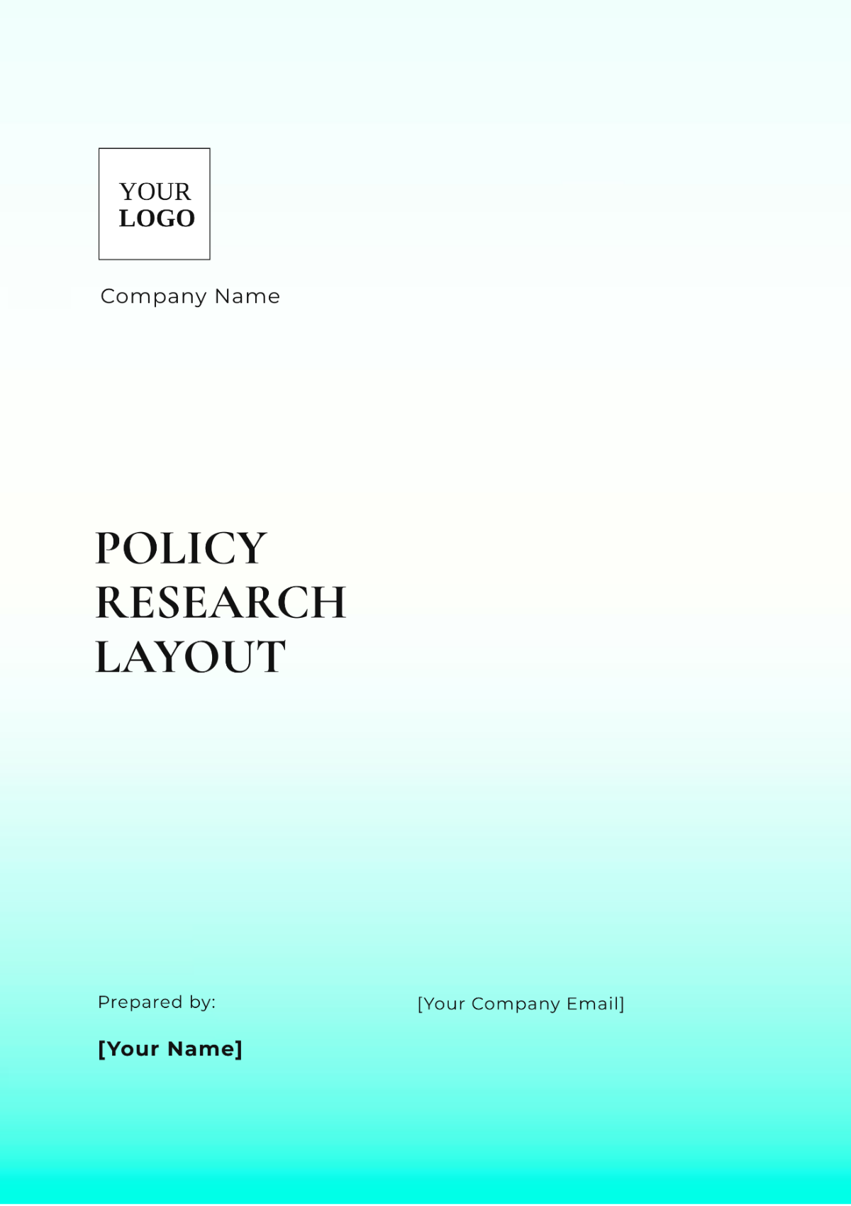 Policy Research Layout Template - Edit Online & Download