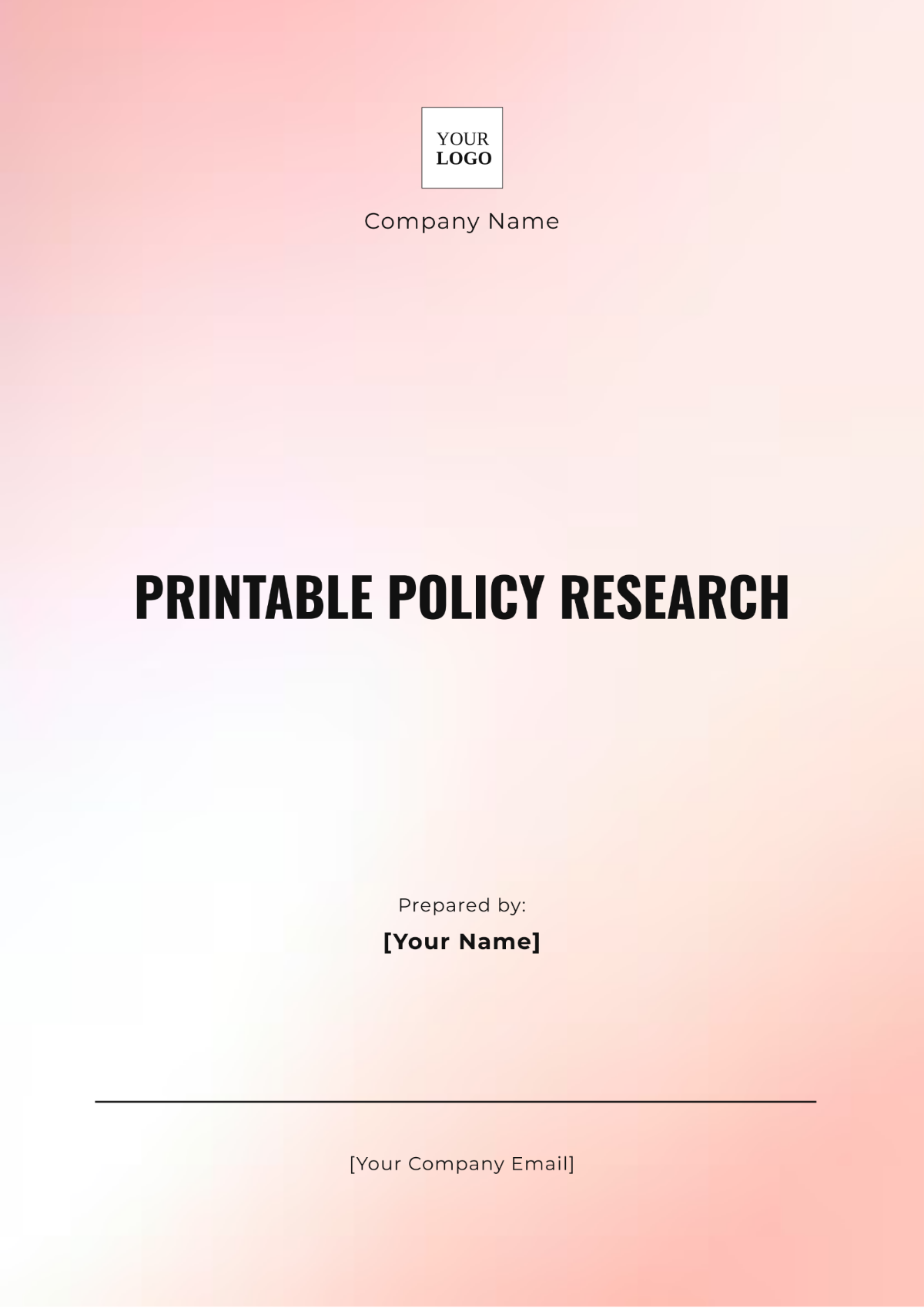 Printable Policy Research Template - Edit Online & Download