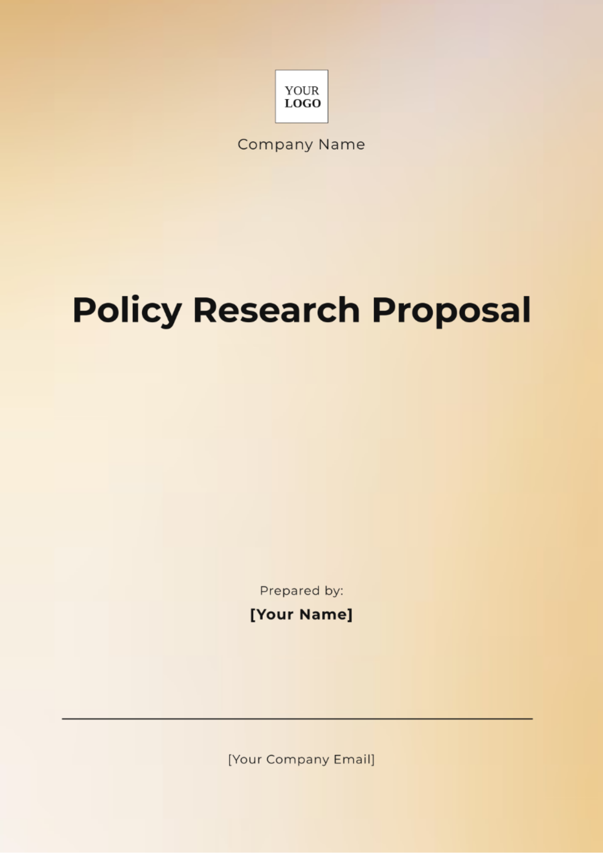 Policy Research Proposal Template - Edit Online & Download