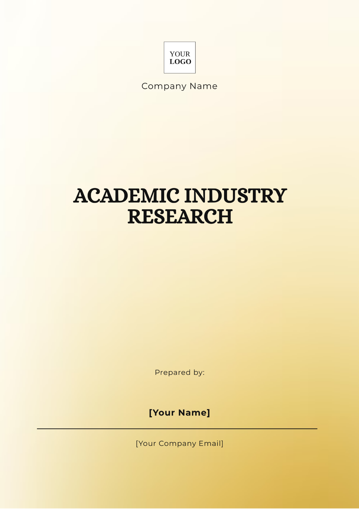 Free Academic Industry Research Template