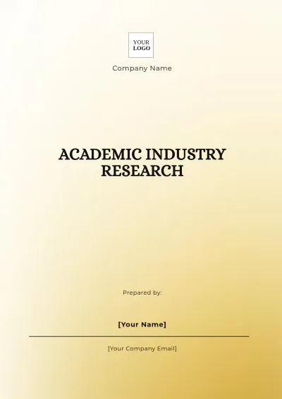 Free Academic Industry Research Template to Edit Online