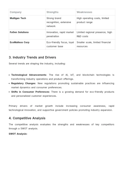 Free Academic Industry Research Template to Edit Online