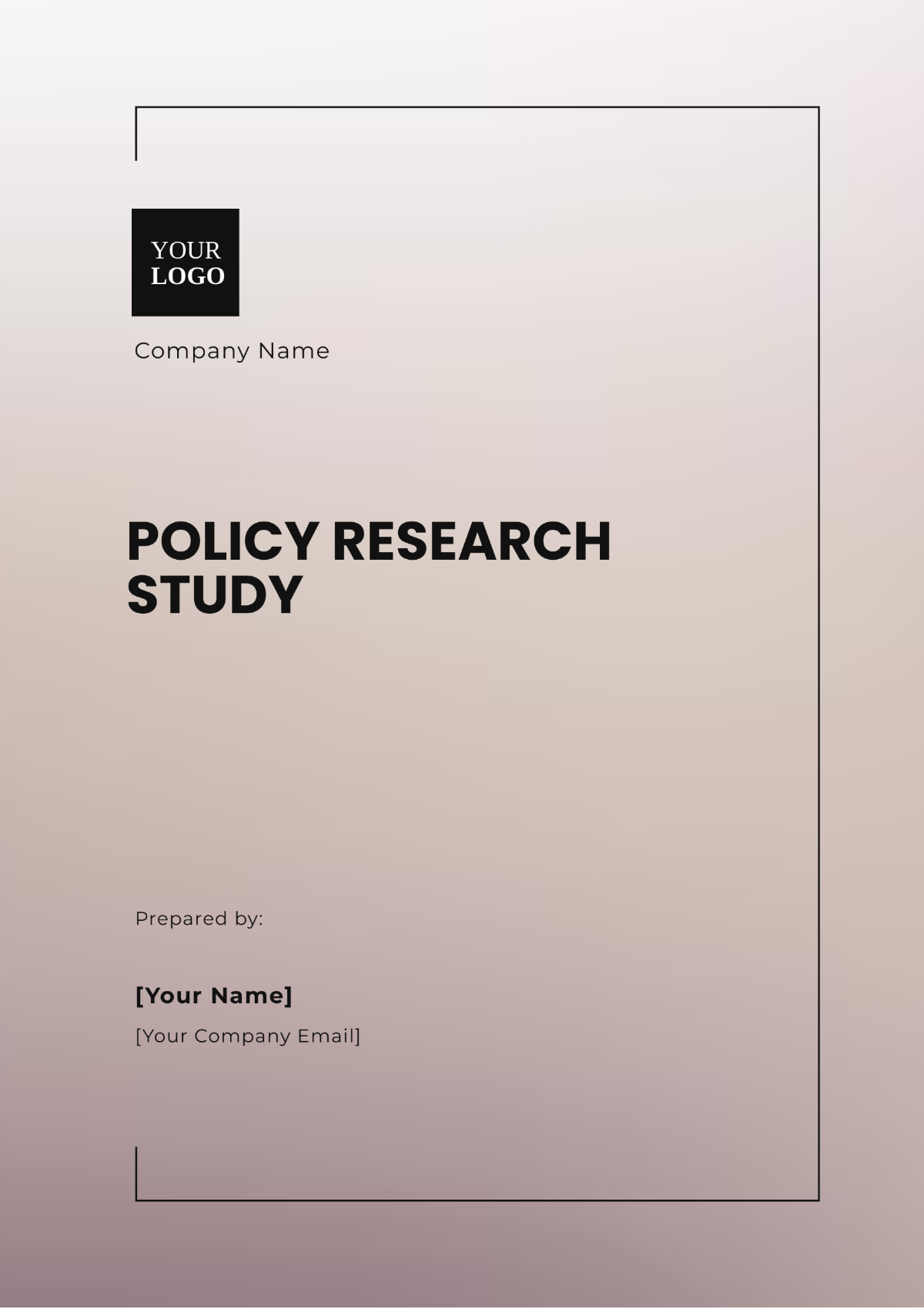 Policy Research Study Template - Edit Online & Download