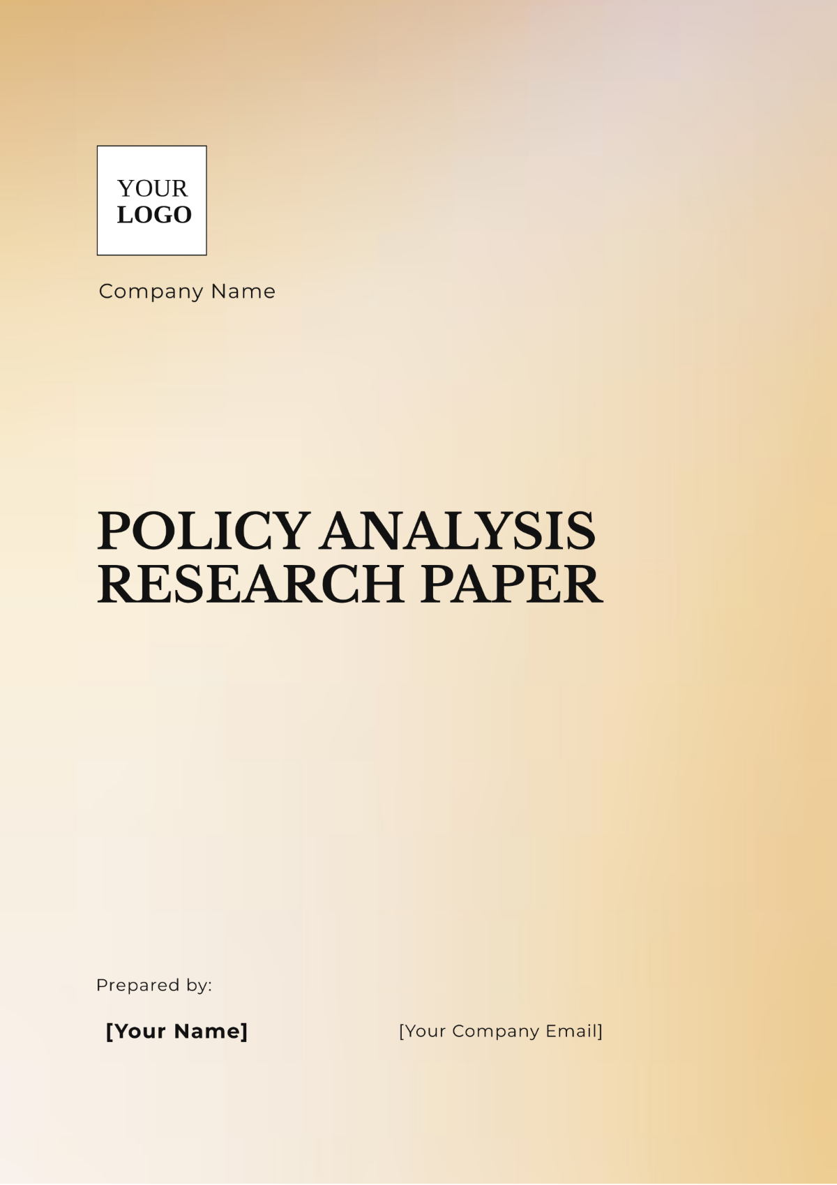 Policy Analysis Research Paper Template - Edit Online & Download