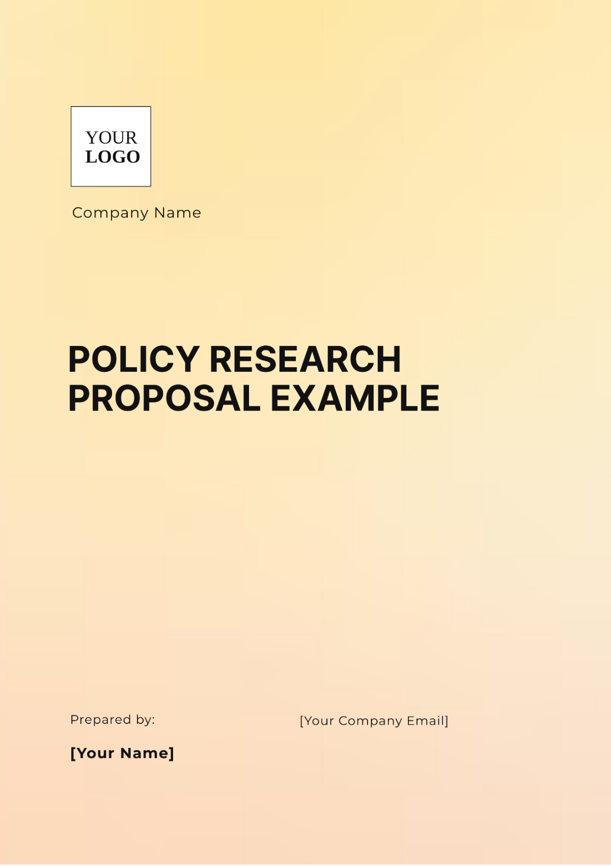 Policy Research Proposal Example Template - Edit Online & Download