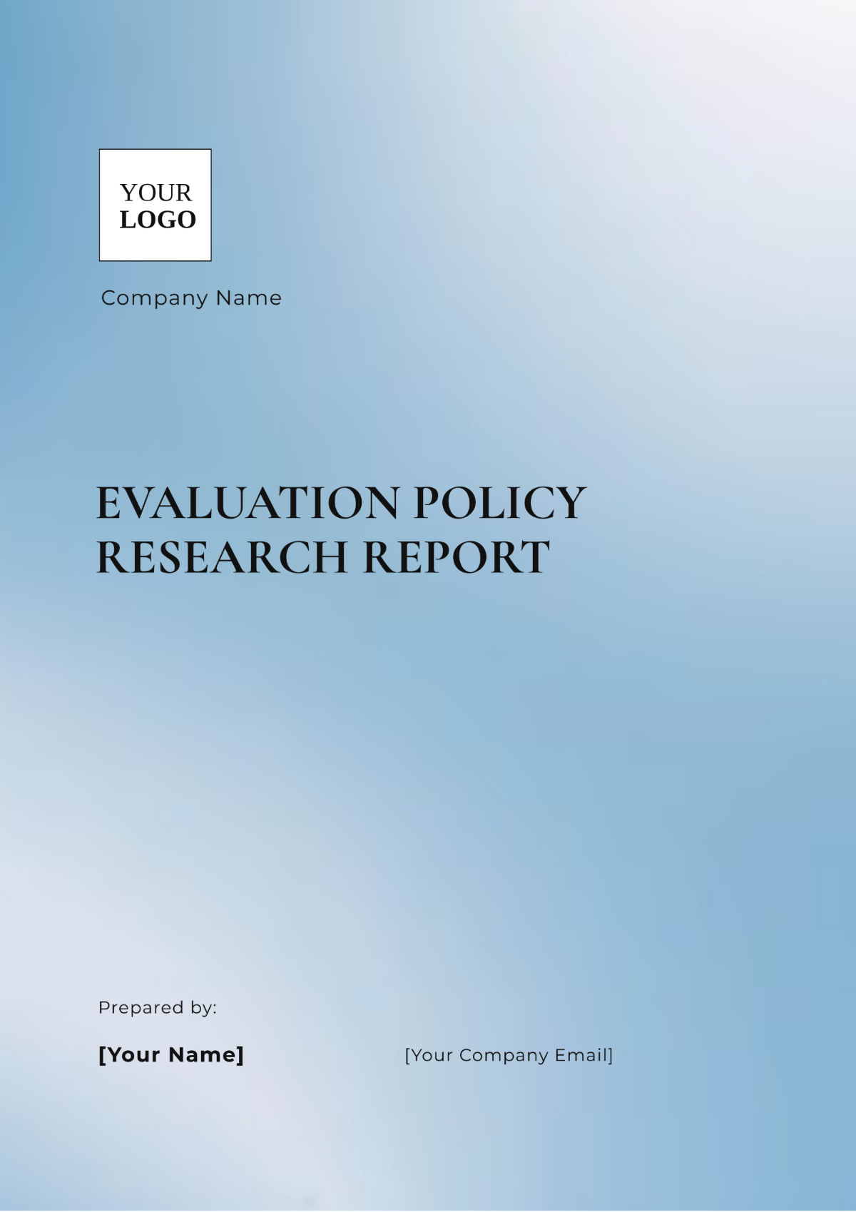 Evaluation Policy Research Report Template - Edit Online & Download