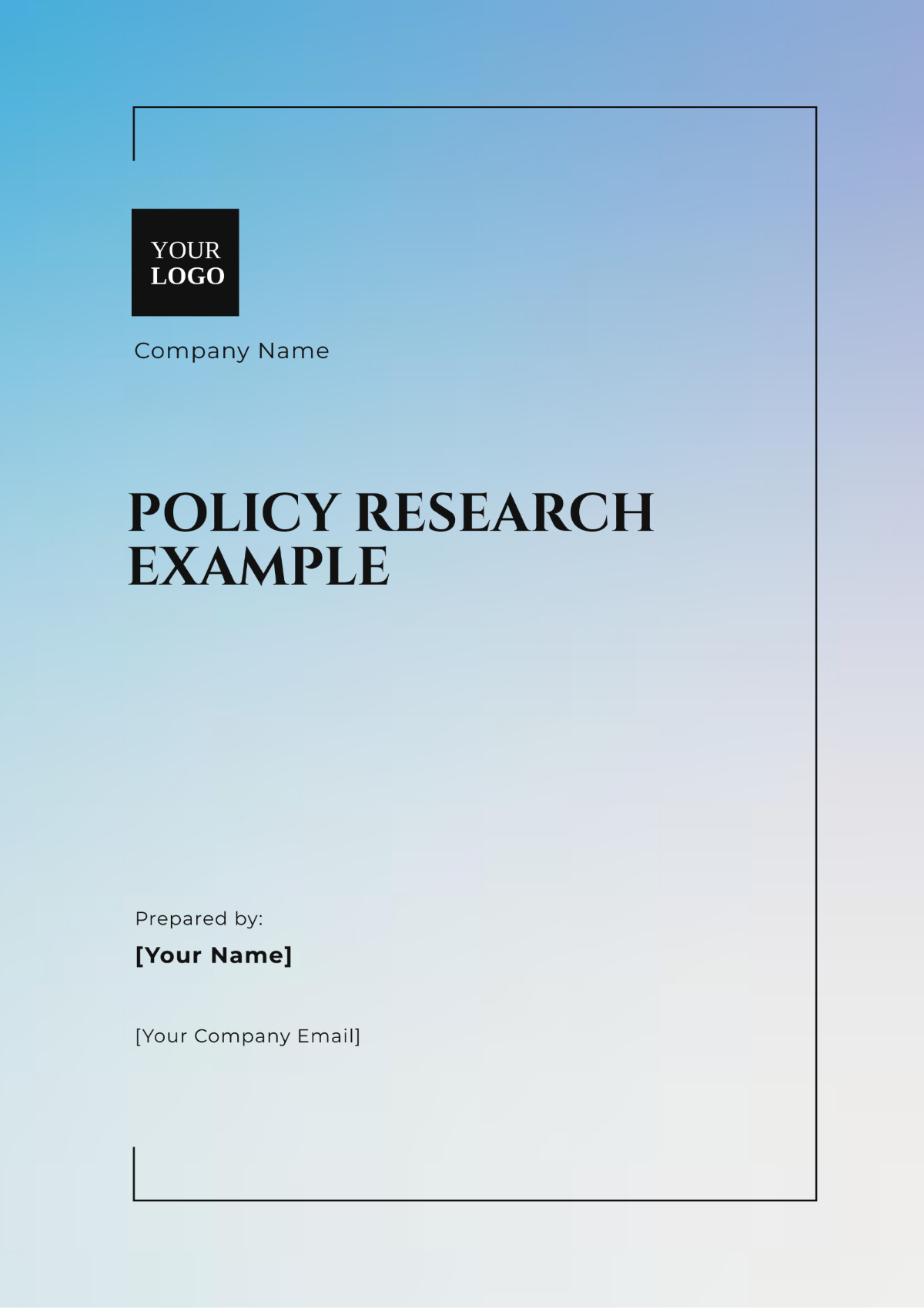 Policy Research Example Template - Edit Online & Download