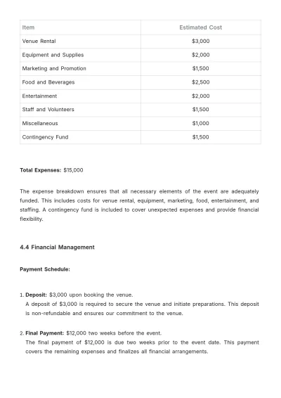 Free Simple Church Event Proposal Template to Edit Online