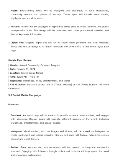 Free Simple Church Event Proposal Template to Edit Online