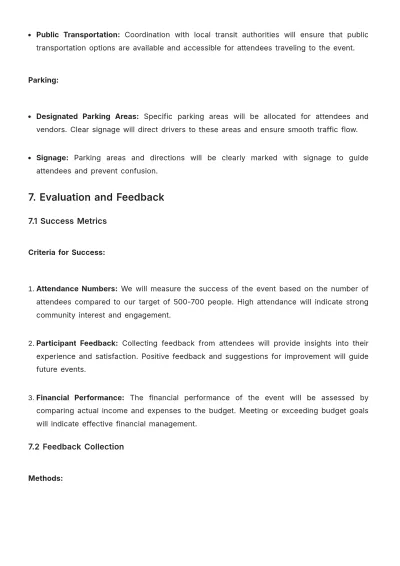 Free Simple Church Event Proposal Template to Edit Online