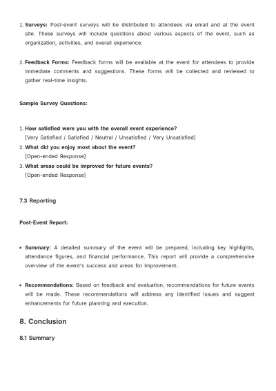 Free Simple Church Event Proposal Template to Edit Online