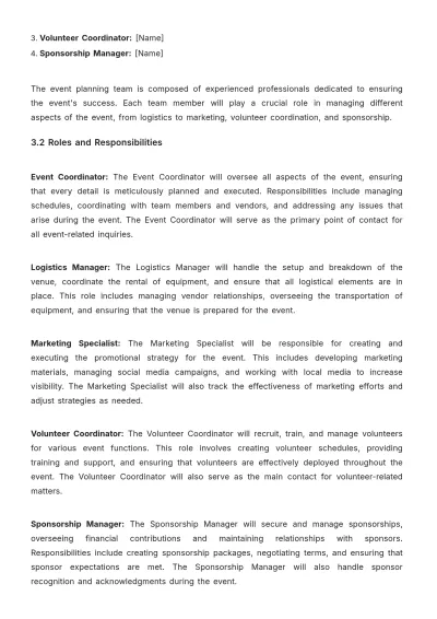 Free Simple Church Event Proposal Template to Edit Online