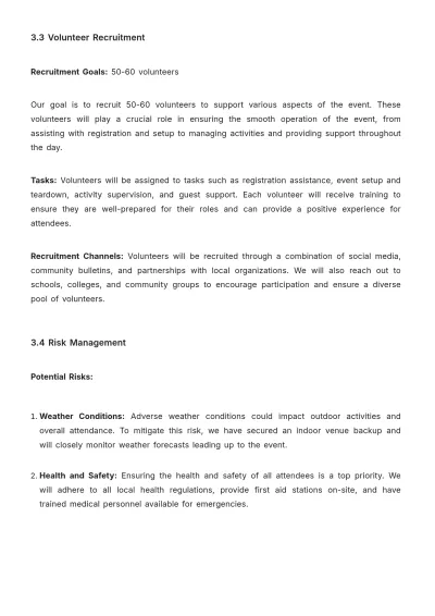 Free Simple Church Event Proposal Template to Edit Online
