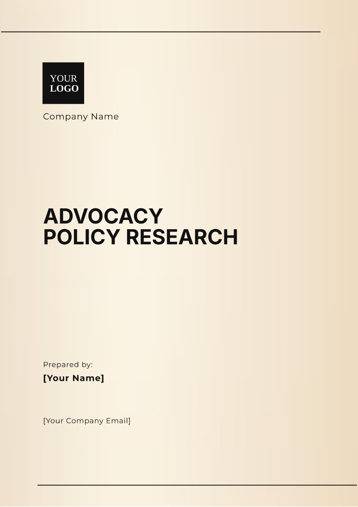 Advocacy Policy Research Template - Edit Online & Download