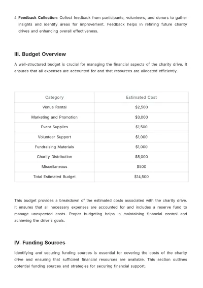 Free Church Event Budget Proposal Template to Edit Online