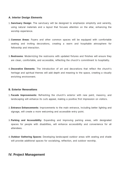 Free Church Venue Proposal Template to Edit Online
