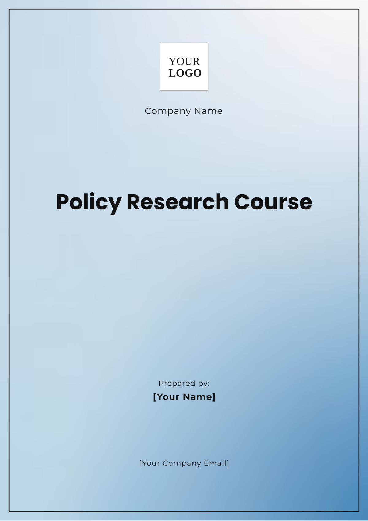 Policy Research Course Template - Edit Online & Download