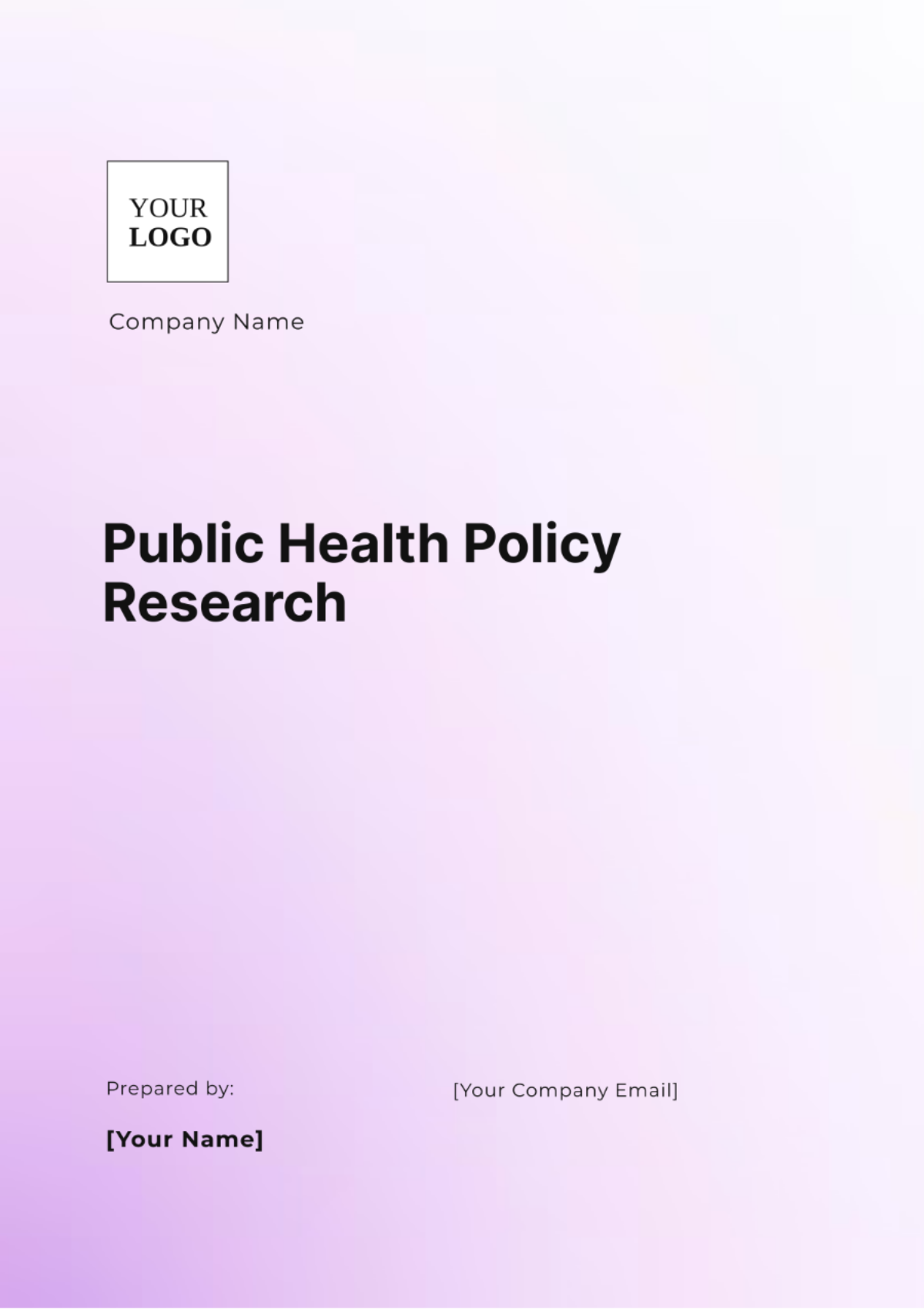 Public Health Policy Research Template - Edit Online & Download