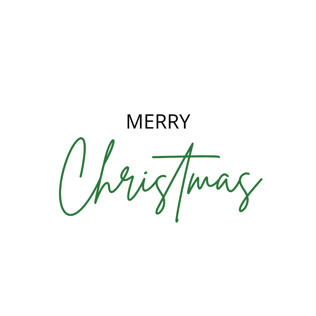 Aesthetic Merry Christmas Text - Edit Online | Template.net