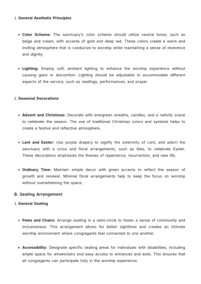Free Aesthetic Church Worship Service Policy Template to Edit Online