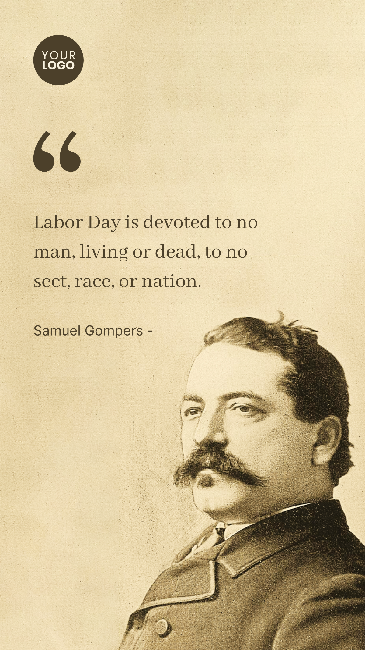 Labor Day Inspirational Quote Template - Edit Online & Download