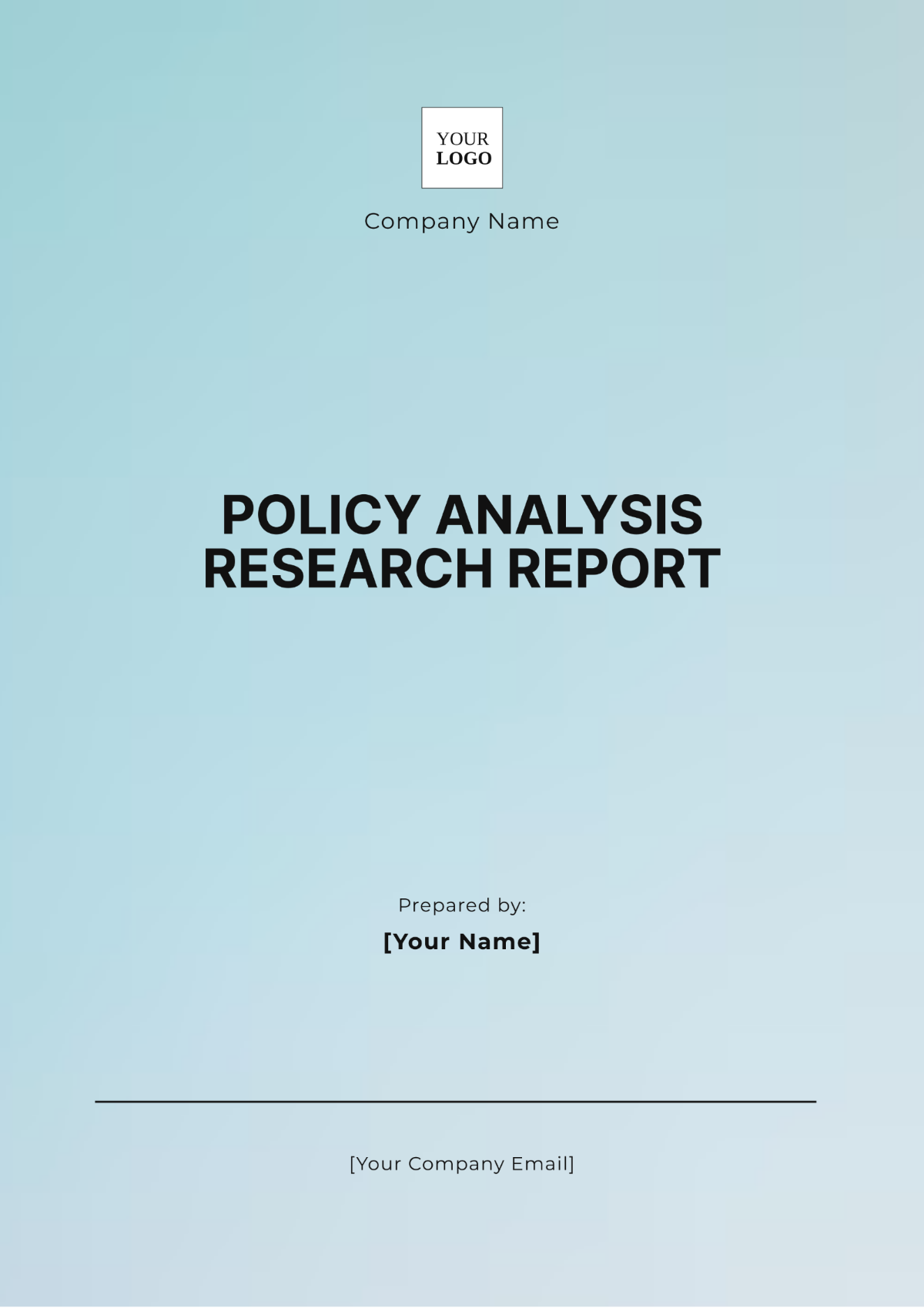 Policy Analysis Research Report Template - Edit Online & Download