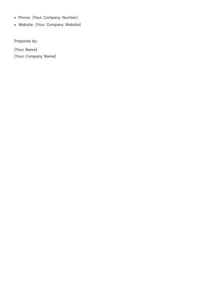 Free Simple Capability Statement Template to Edit Online