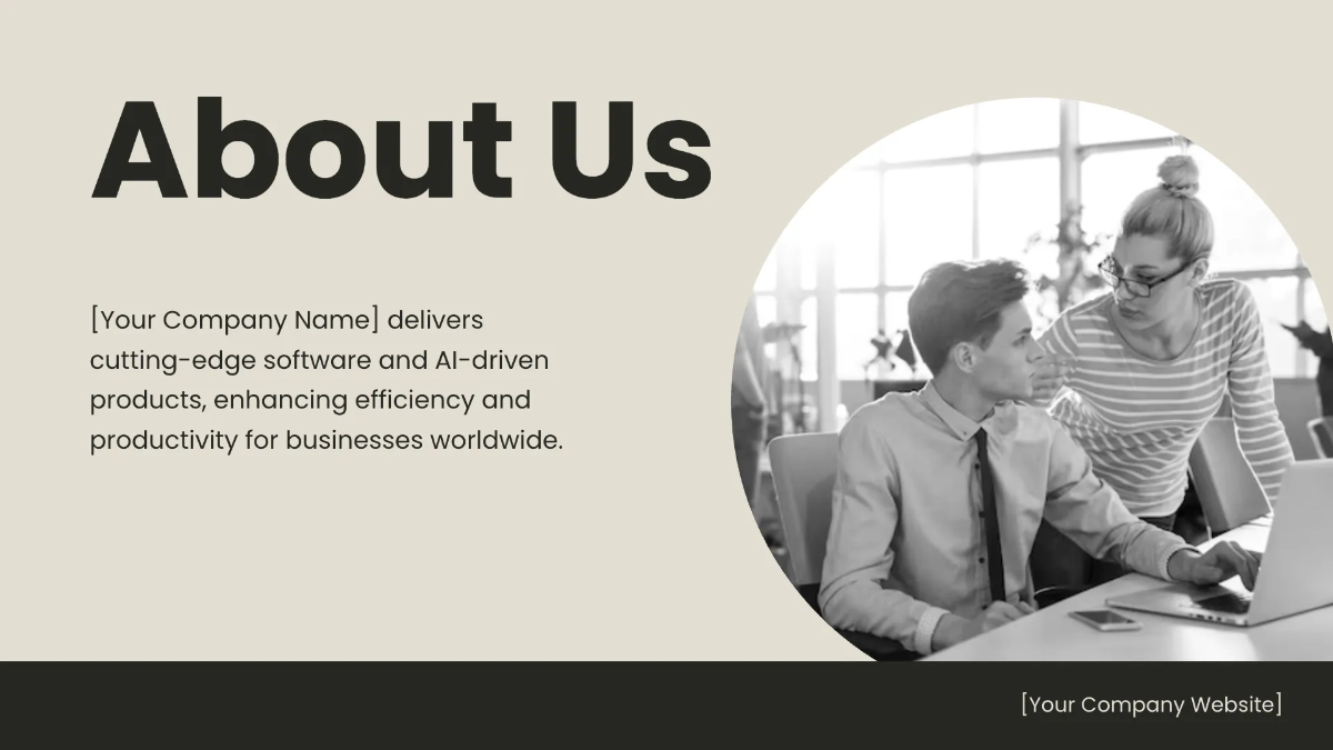 Free Monochrome Presentation Template to Edit Online