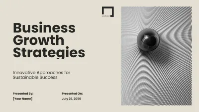 Free Monochrome Presentation Template to Edit Online