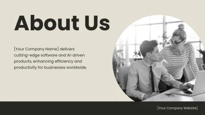 Free Monochrome Presentation Template to Edit Online