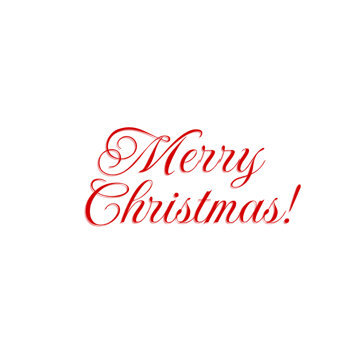 Modern Merry Christmas Text- Edit Online | Template.net