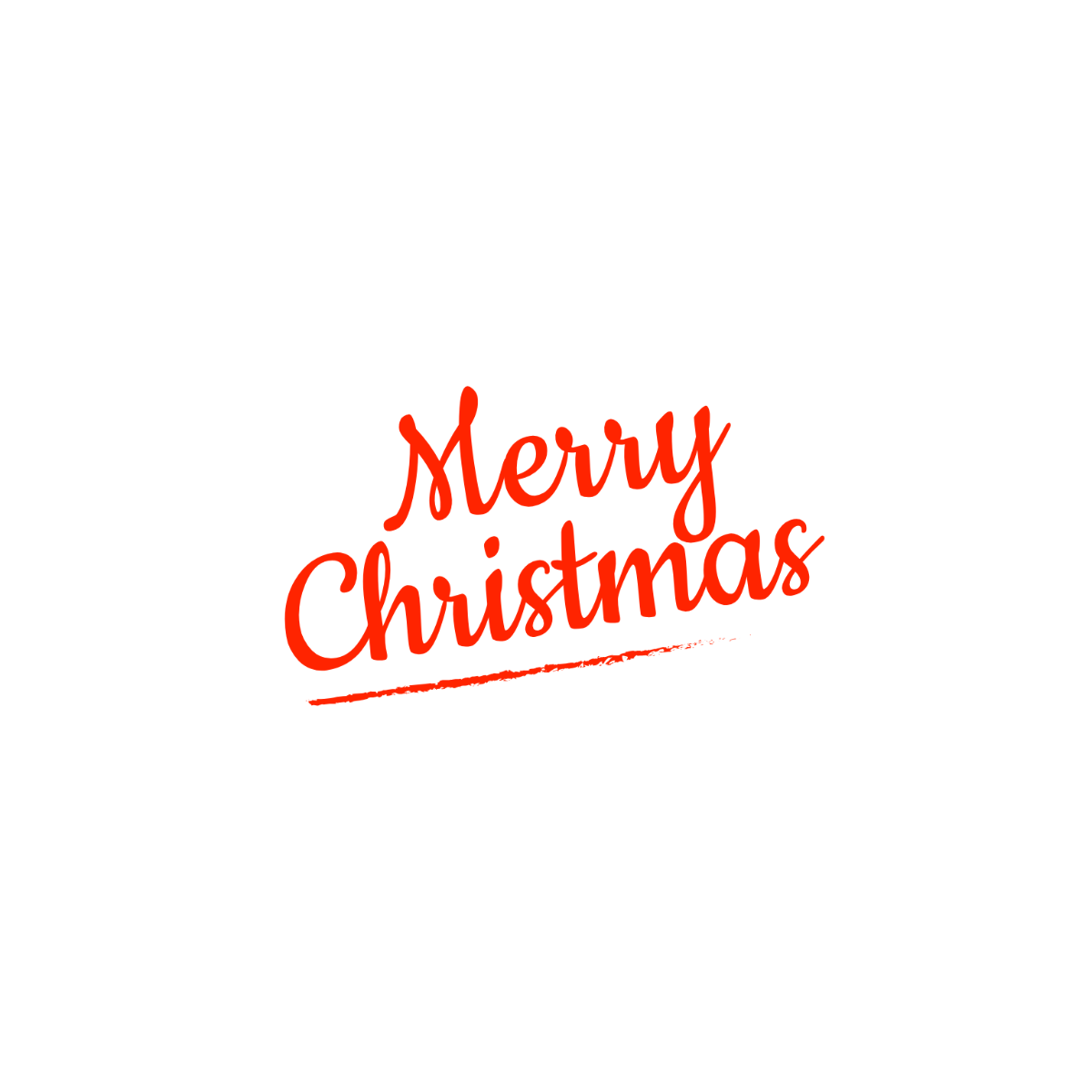 Handwritten Merry Christmas Text - Edit Online | Template.net