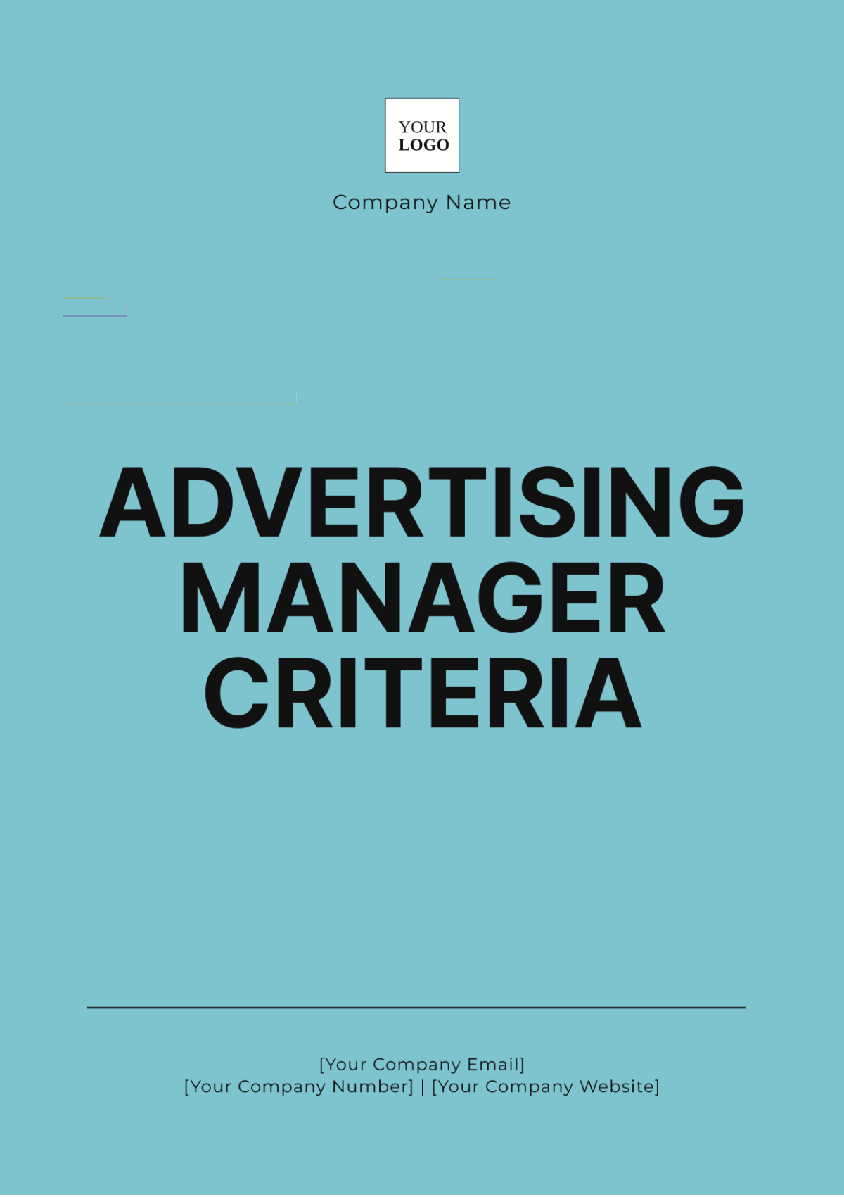 Advertising Manager Criteria Template - Edit Online & Download