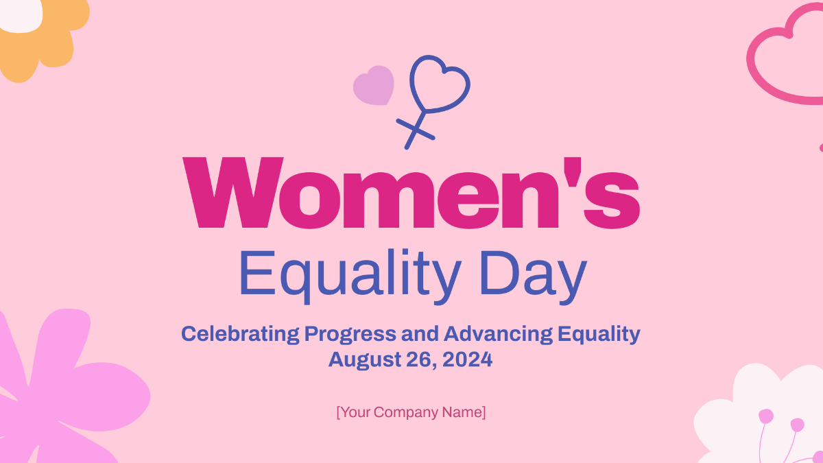 Women's Equality Day Presentation Template - Edit Online & Download