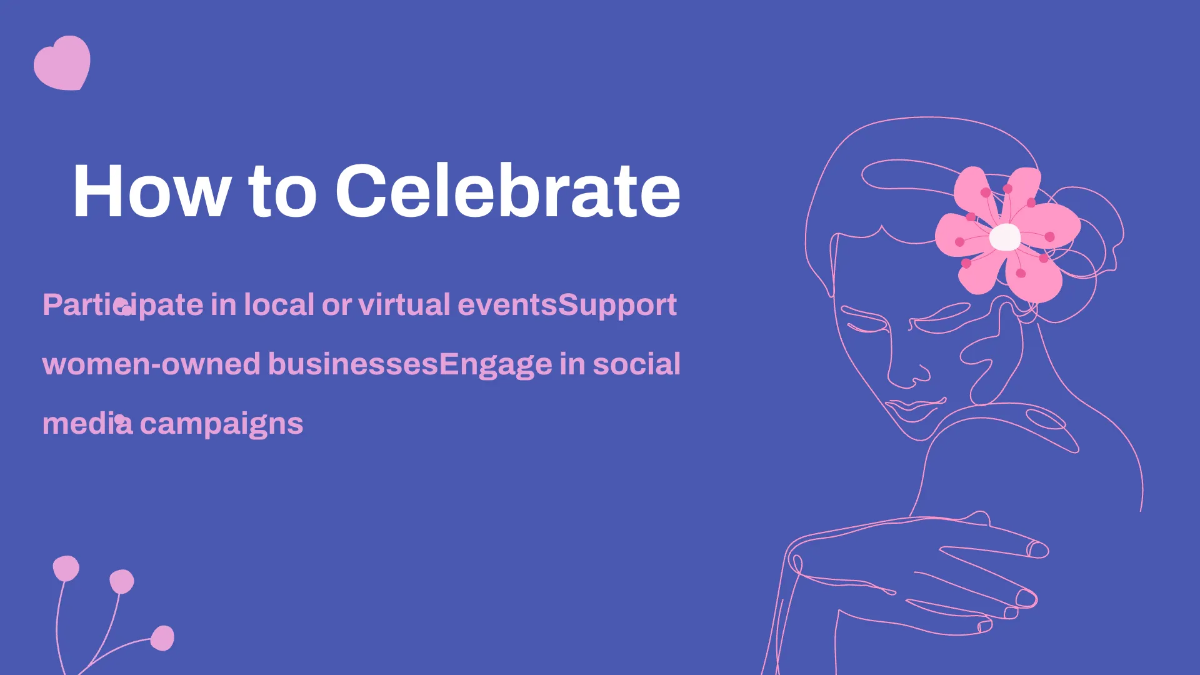 Free Women's Equality Day Presentation Template to Edit Online