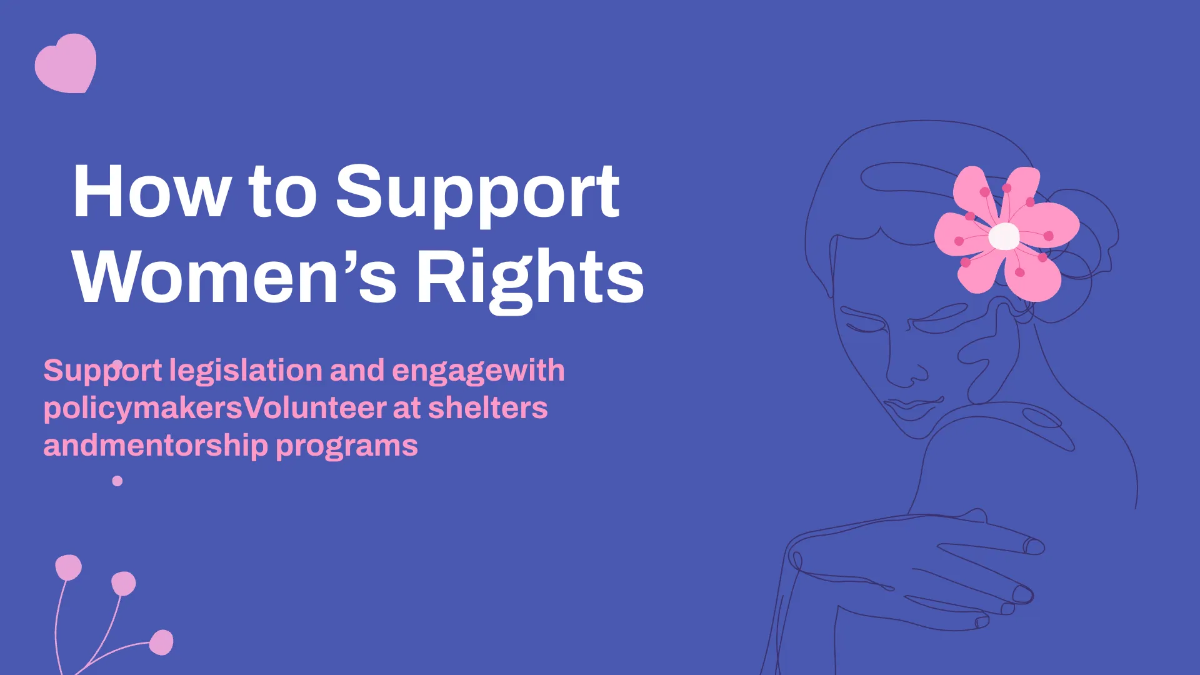 Free Women's Equality Day Presentation Template to Edit Online