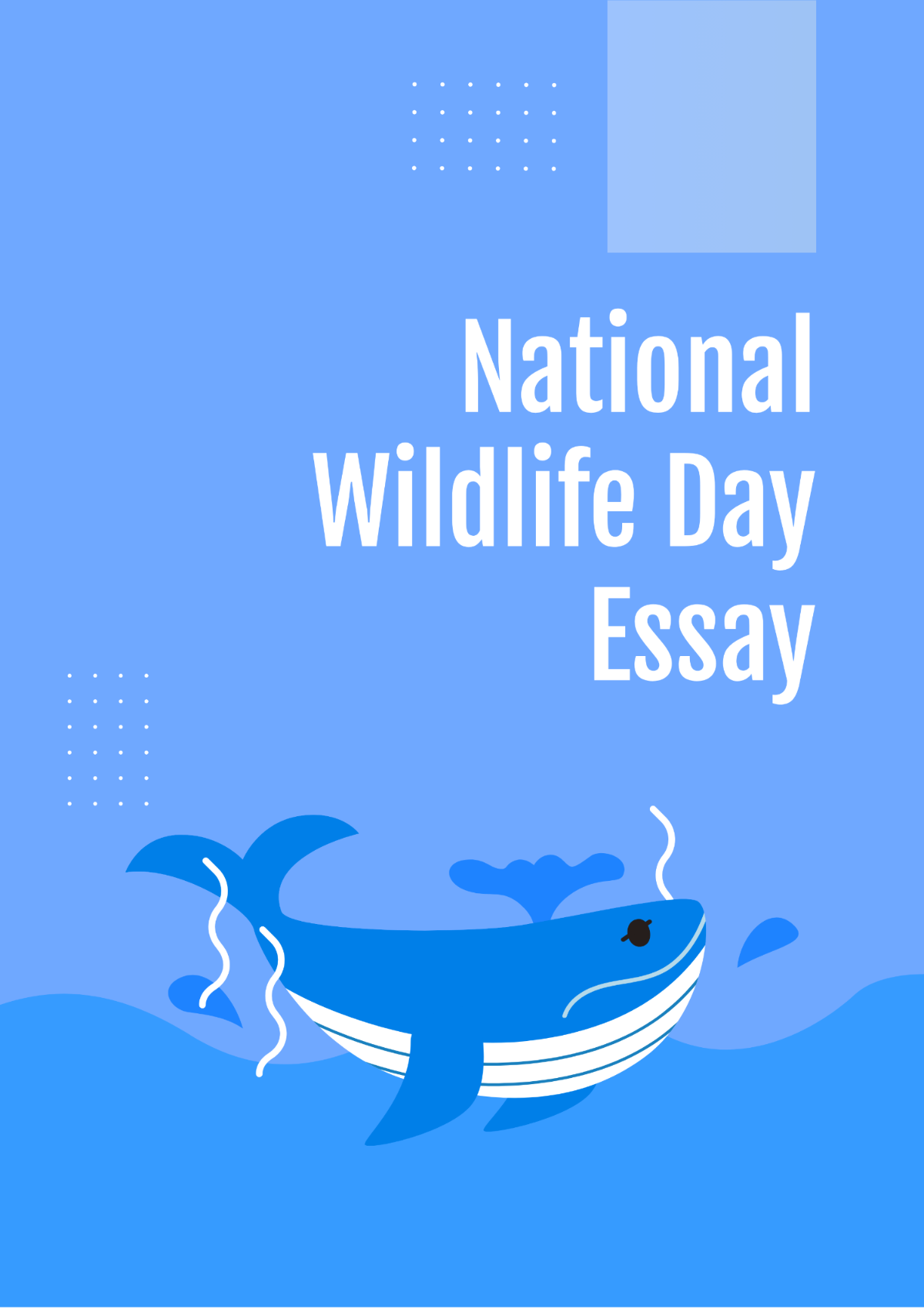 National Wildlife Day Essay Template - Edit Online & Download