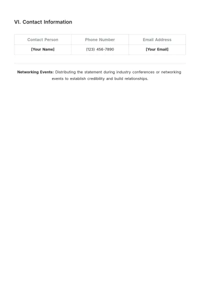 Free Consultancy Capability Statement Template to Edit Online