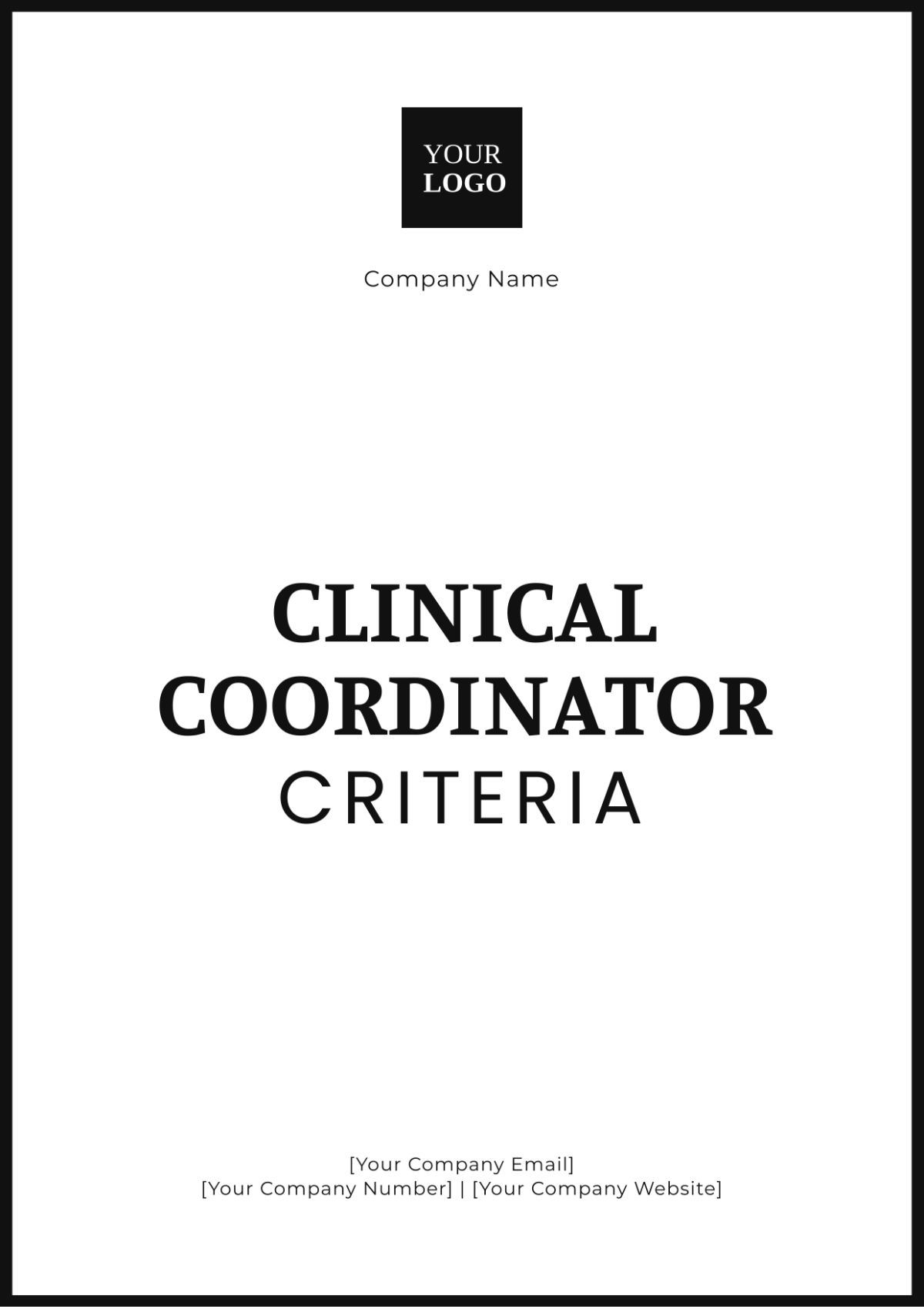 Clinical Coordinator Criteria Template - Edit Online & Download