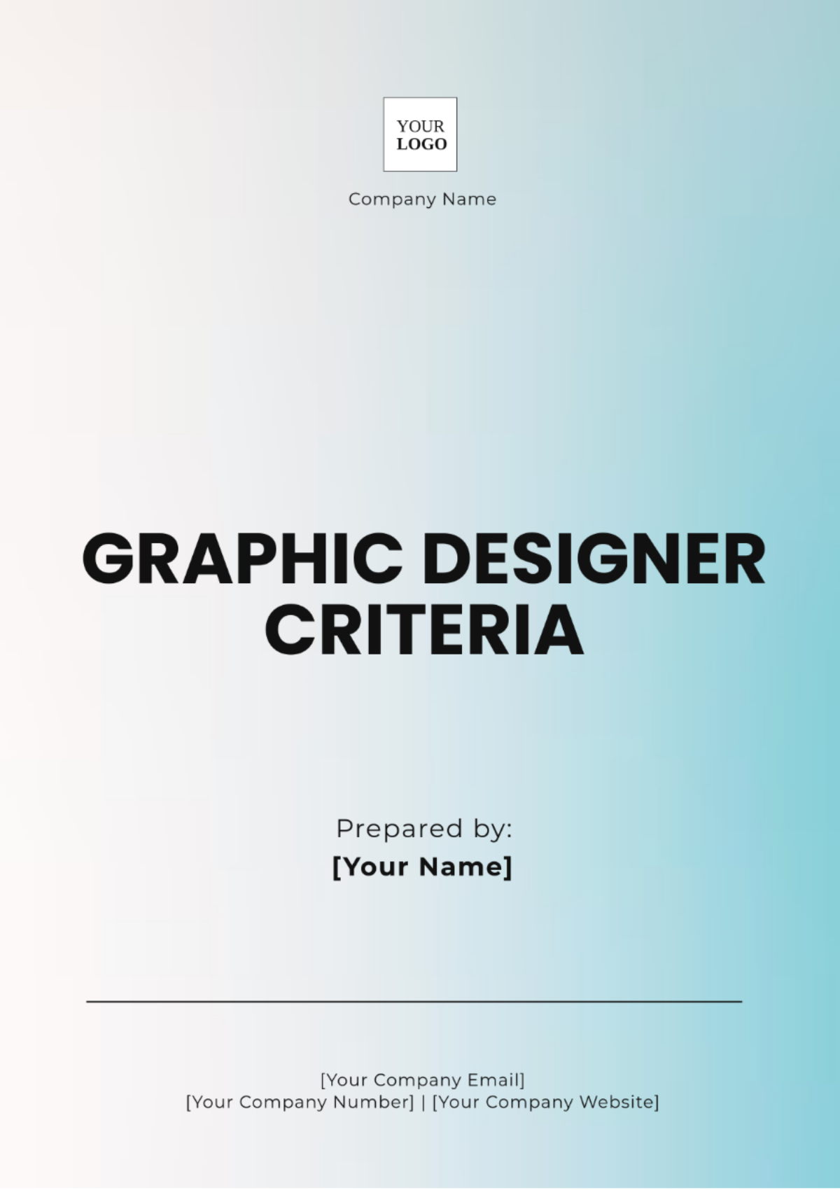 Graphic Designer Criteria Template - Edit Online & Download