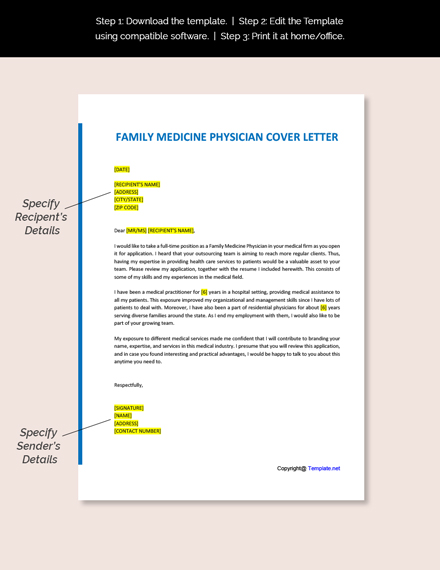 cover letter medicine examples