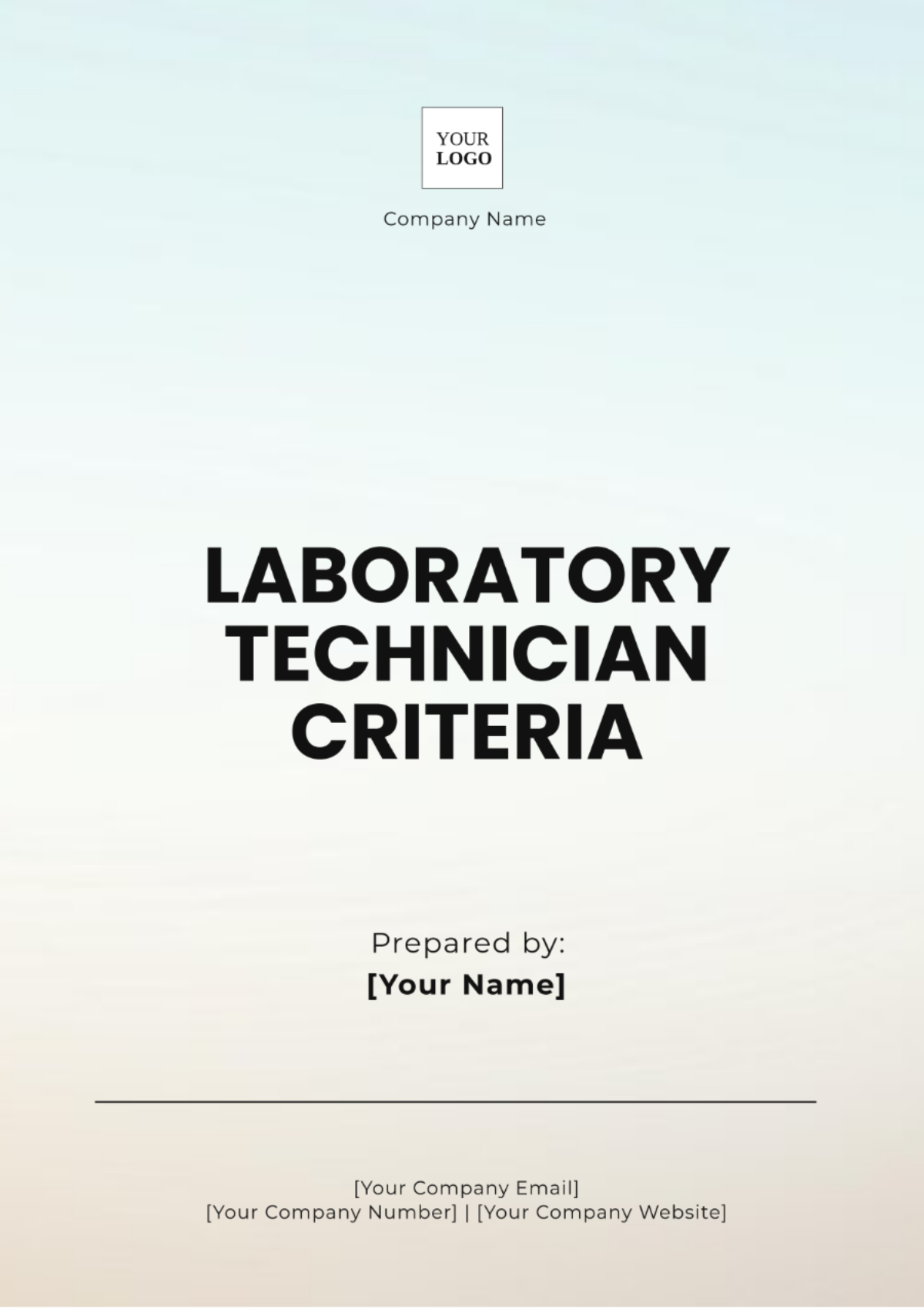 Laboratory Technician Criteria Template - Edit Online & Download