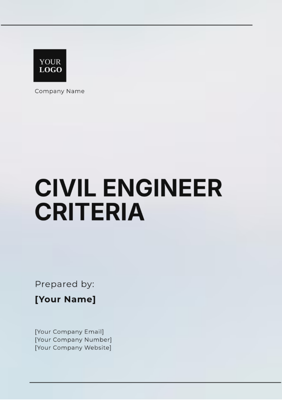 Civil Engineer Criteria Template - Edit Online & Download