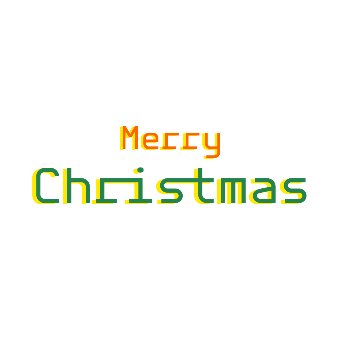 Radiant Merry Christmas Text - Edit Online | Template.net