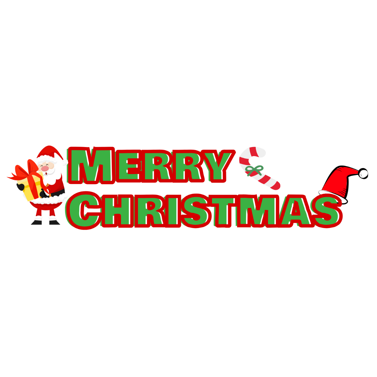 Fun Merry Christmas Text - Edit Online | Template.net