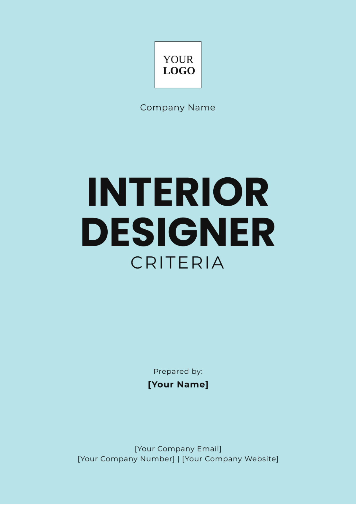 Interior Designer Criteria Template - Edit Online & Download