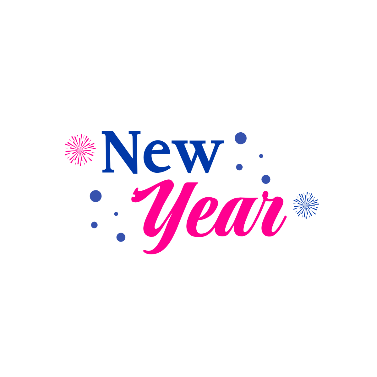 Modern New Year Text - Edit Online & Download