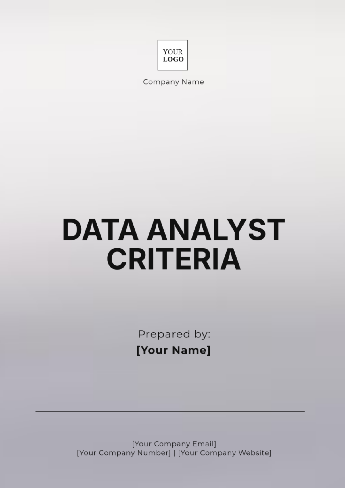 Data Analyst Criteria Template - Edit Online & Download