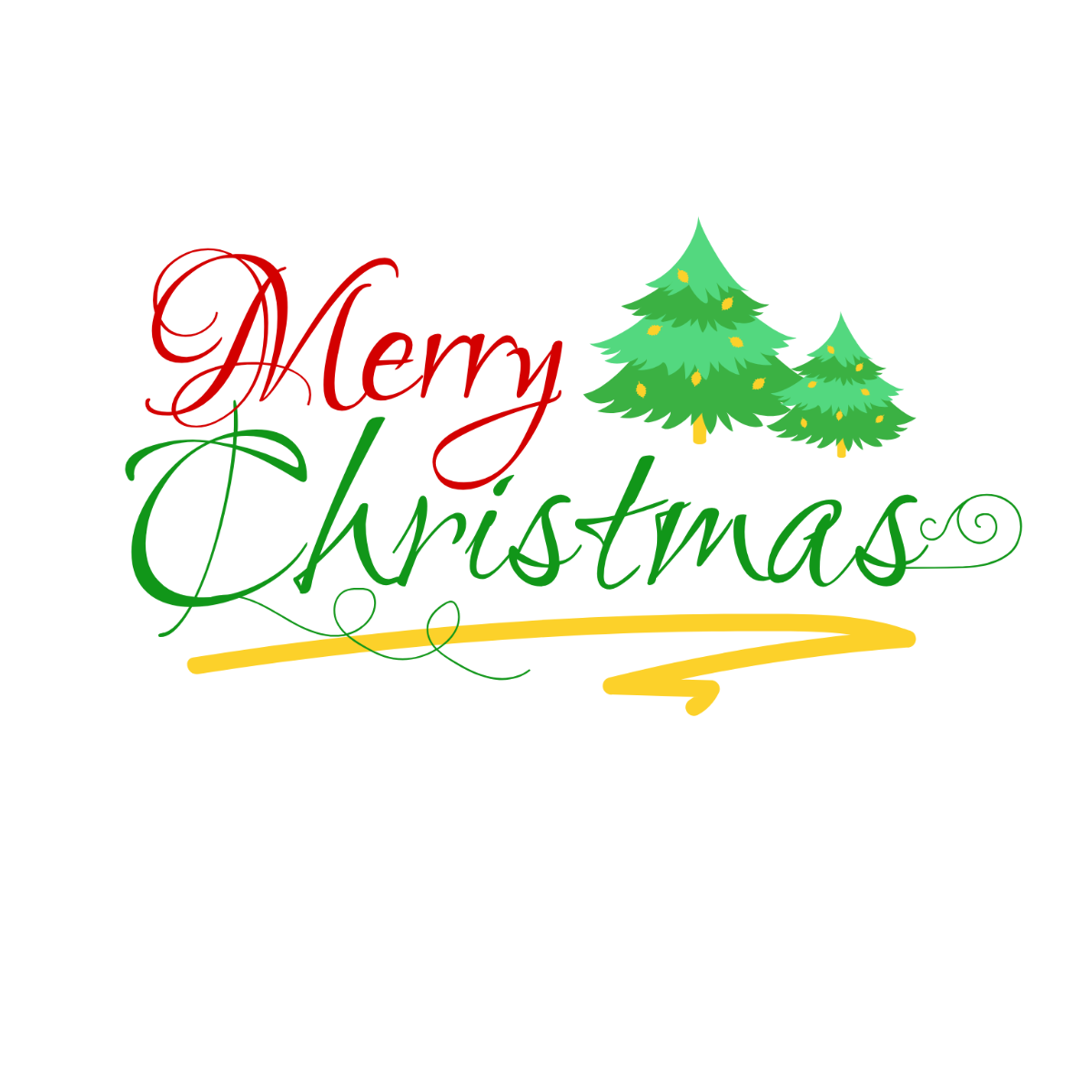 Minimalist Merry Christmas Text - Edit Online | Template.net